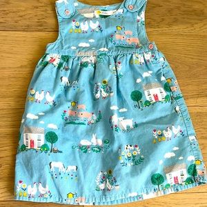 Corduroy snap button too girls dress (size 18-24 months)